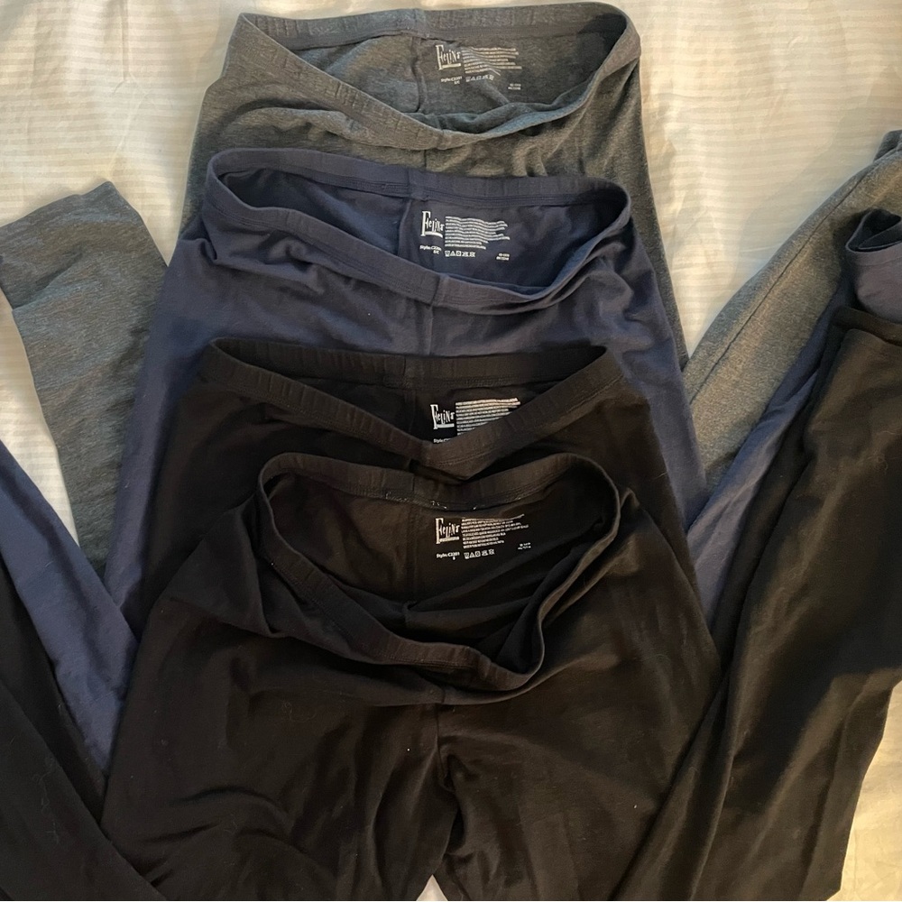 FELINA: Leggings Thin & Soft Bundle of 4! Black, Navy, Grey